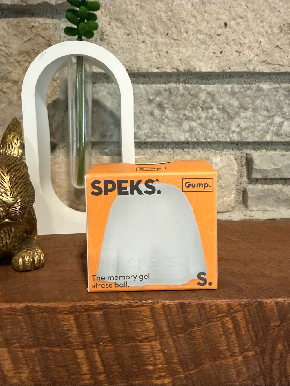 👻Speks Ghost Gump Memory Gel Stress Ball — White
